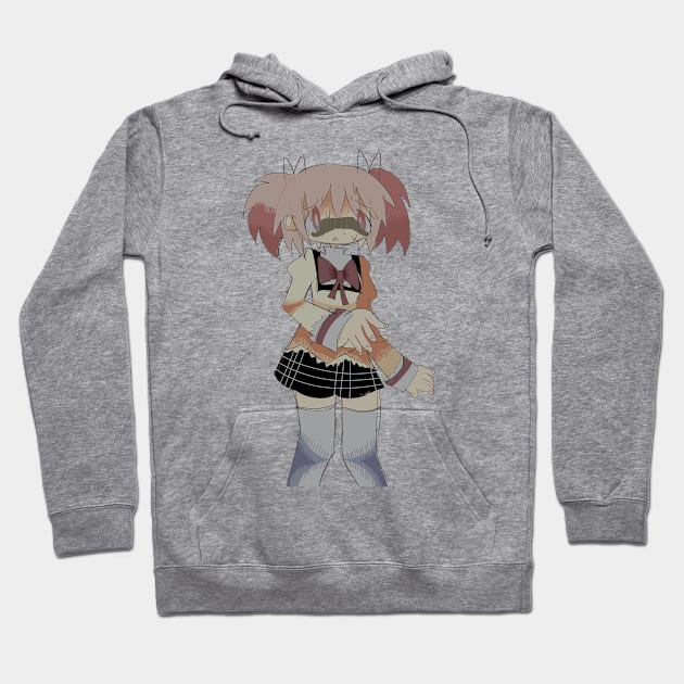 scared madoka Hoodie by sillypuppey